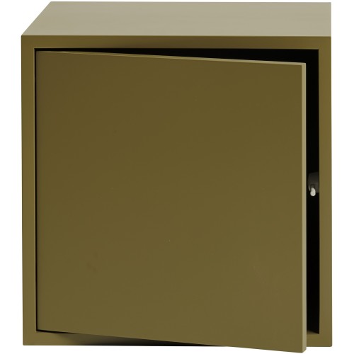 Module Moyen Stacked – Avec porte – Marron vert - Muuto