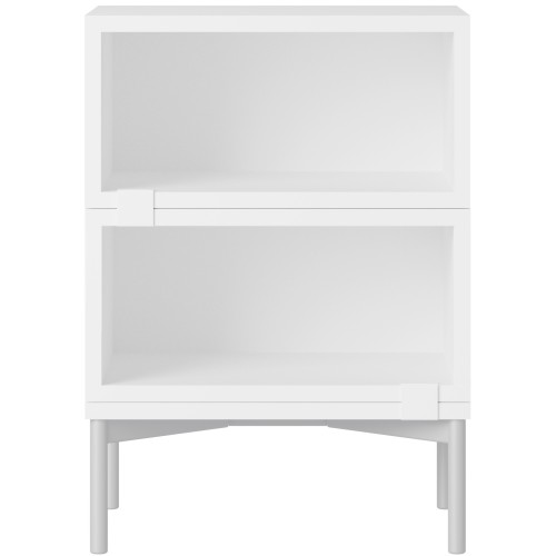 Stacked Bedside table – Configuration 1 – White - Muuto