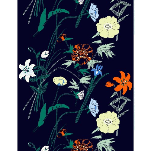 Puutarhakutsut 562 cotton fabric - Marimekko