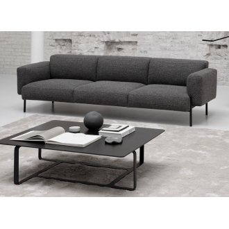 Hang 3-seater sofa - module 6 - Remix 753 fabric / black powder coated legs - OFFER