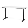 HiLow 3 Adjustable desk – 160 x 80 cm – Micro laminate Snow / Black base - Montana