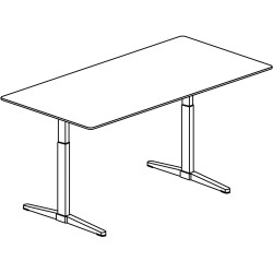 Bureau ajustable HiLow 3 – 140 x 80 cm - Montana