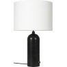 Large Gravity table lamp – Black marble + White lampshade - Gubi