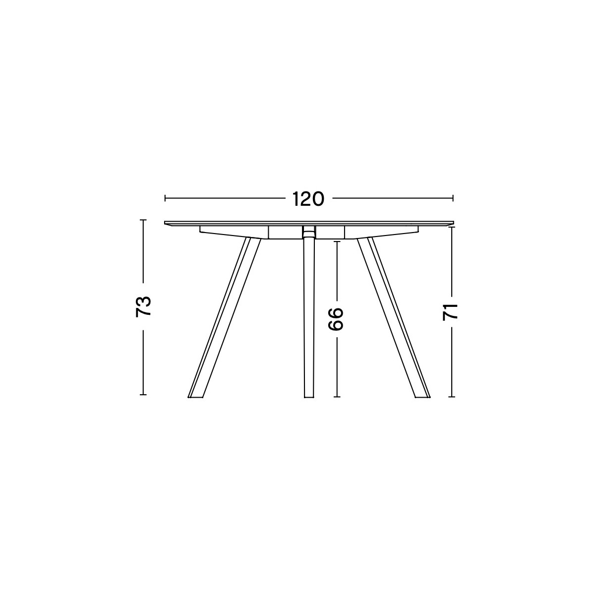 Table CPH25 – Ø120 x H73 cm - HAY