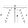 CPH25 Table – Ø120 x H73 cm - HAY