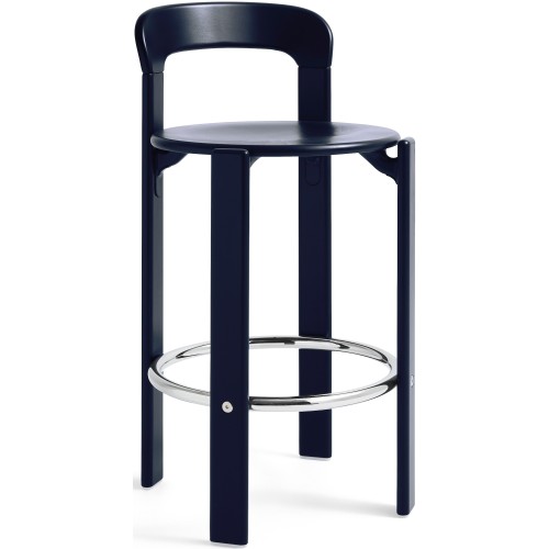 Tabouret de bar REY – Bleu profond - HAY