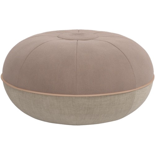 Pouf Fritz Hansen – Ø60 x H29 cm – Steelcut 426 / Lin Naturel