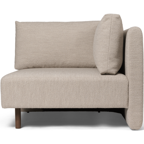 Dase sofa – Right armrest module – Soft Bouclé Natural - Ferm Living