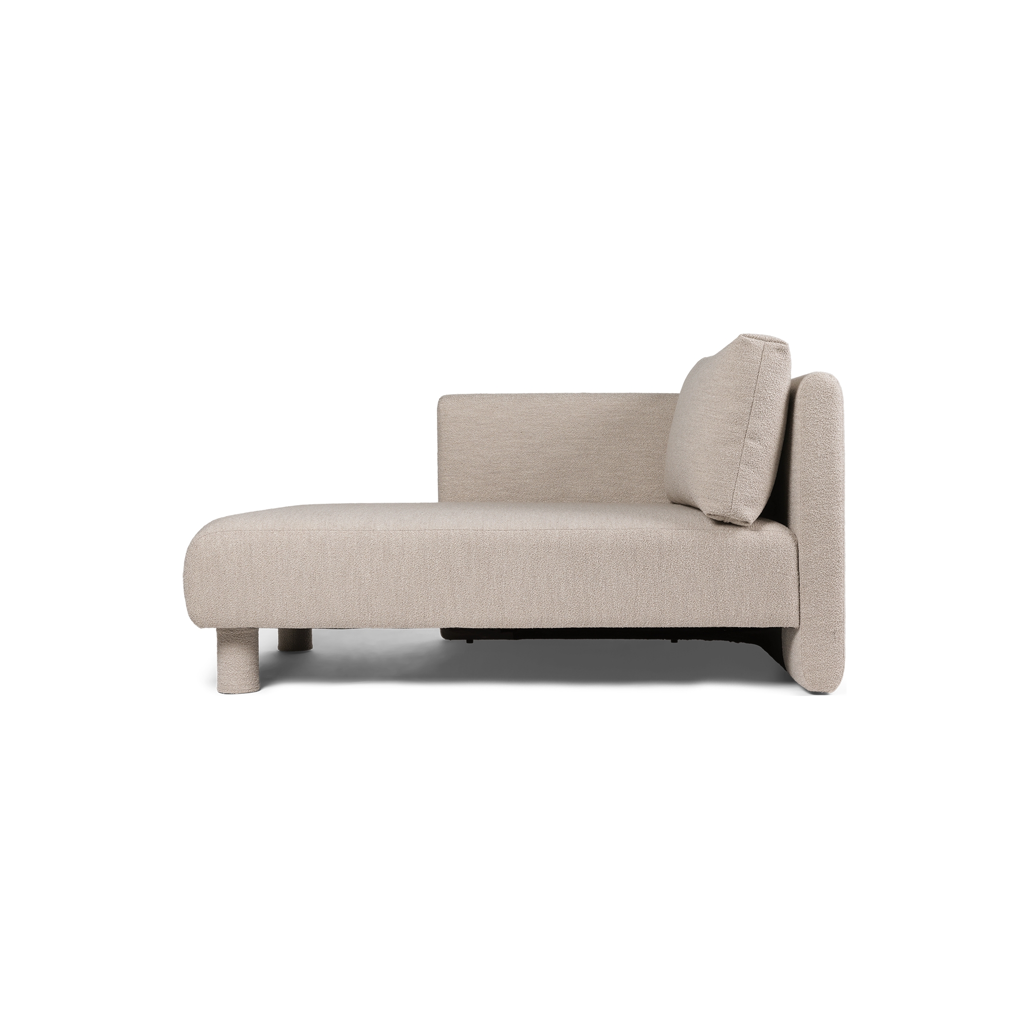 Dase sofa – Left chaise longue – Soft Bouclé Natural - Ferm Living