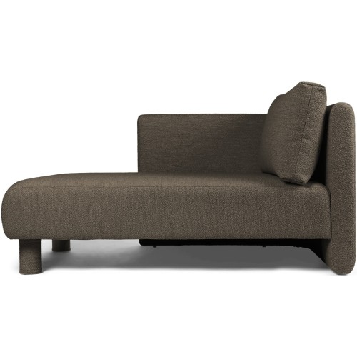 Dase sofa – Left chaise longue – Soft Bouclé Dark Brown - Ferm Living