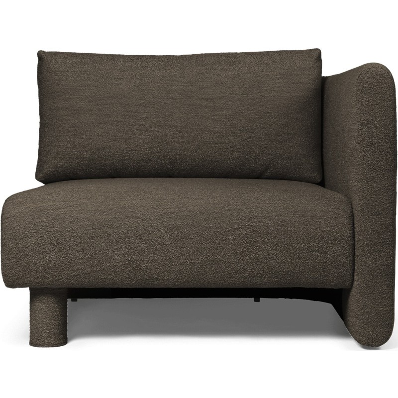 Canapé Dase – Module d'angle – Soft Bouclé Dark Brown - Ferm Living