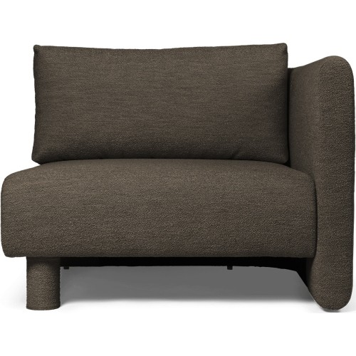 Dase sofa – Corner module – Soft Bouclé Dark Brown - Ferm Living