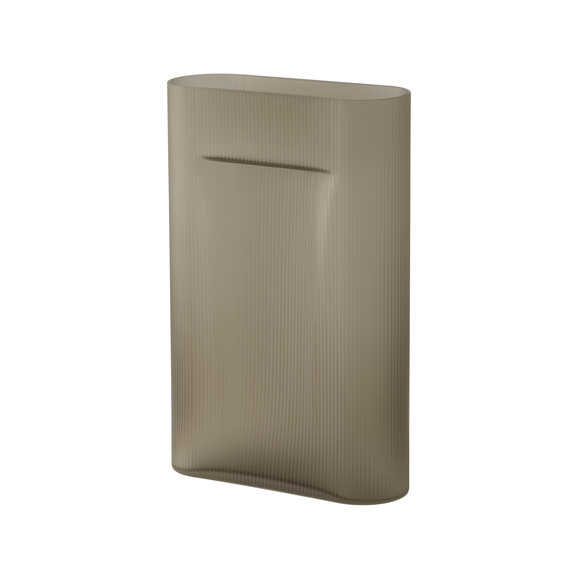 Vase Ridge verre – H48,5cm – Taupe - Muuto