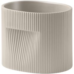 Ridge Planter – 18,5 x 14,5 x H15,2cm – Beige - Muuto