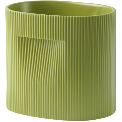 Ridge Planter – 26,5 x 19,2 x H24cm – Moss green - Muuto