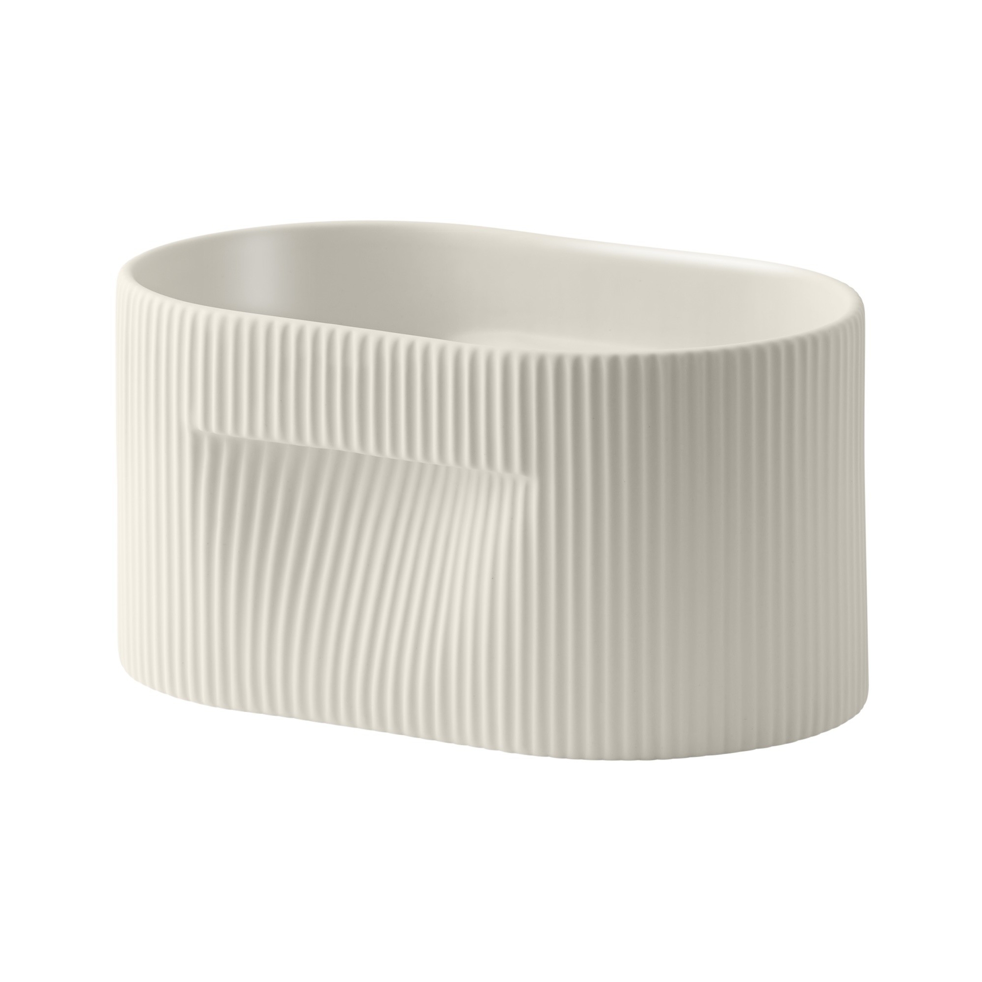 Ridge Planter – 22,5 x 15 x H13cm – Off-white - Muuto