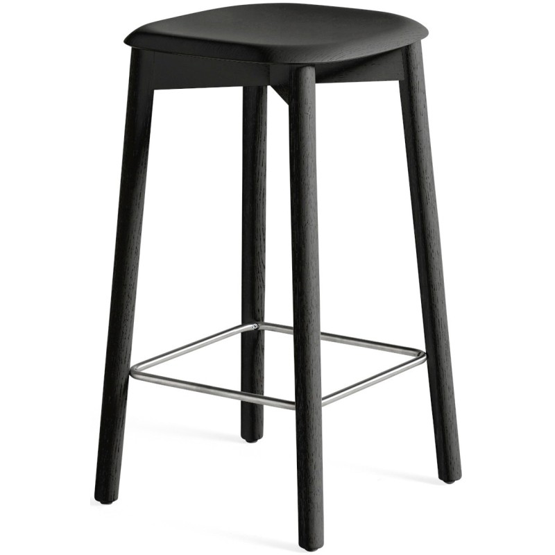 Soft Edge 82 stool oak soft black - H65 - OFFER