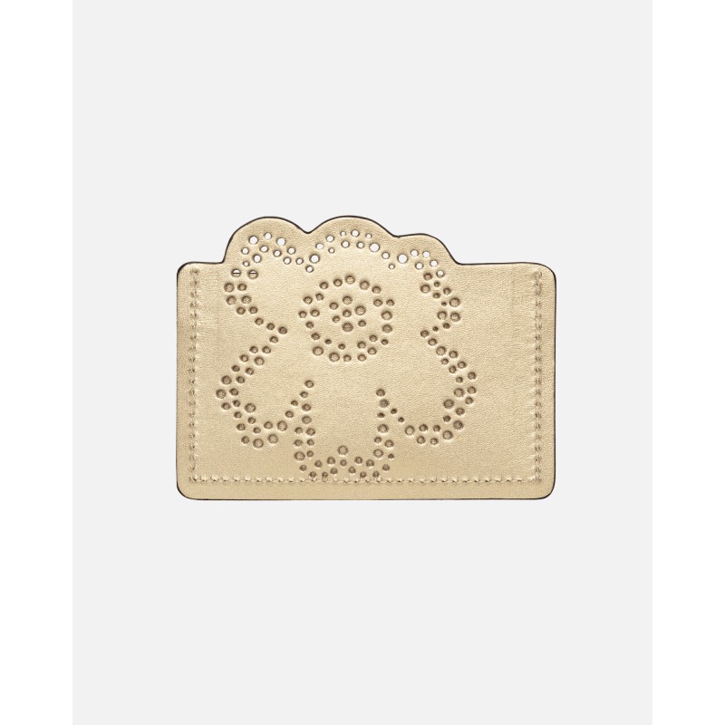 - Marimekko Unikko Imprint Card holder - Gold 003