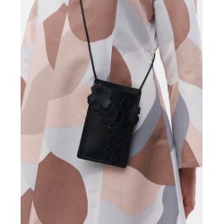 - Marimekko Imprint Pochette téléphone portable Pocket 3D Unikko - noir 009