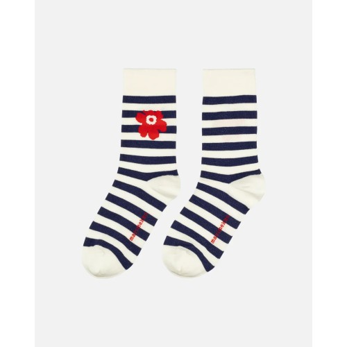 Chaussettes Kasvaa Tasaraita Unikko One 550 - Marimekko