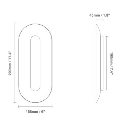 Nuura – Petite applique Sasi argent