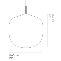 Rime pendant Ø45 cm - orange - OFFER - Muuto