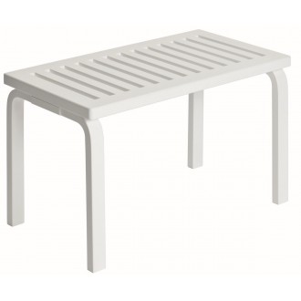 Bench – Slatted seat – White lacquered birch - OFFER