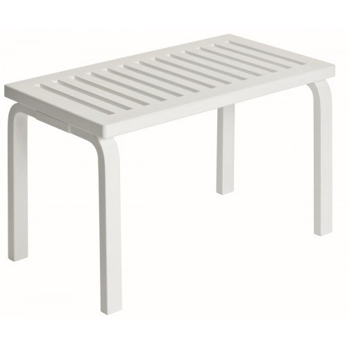 Banc 153B – Assise ajourée – Bouleau peint en blanc - OFFER