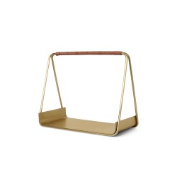 Port Wood Basket - brass