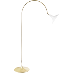 Nuura – Petalii Floor lamp, white and polished brass