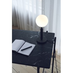 Nuura – Miira table lamp rock grey and white opal glass