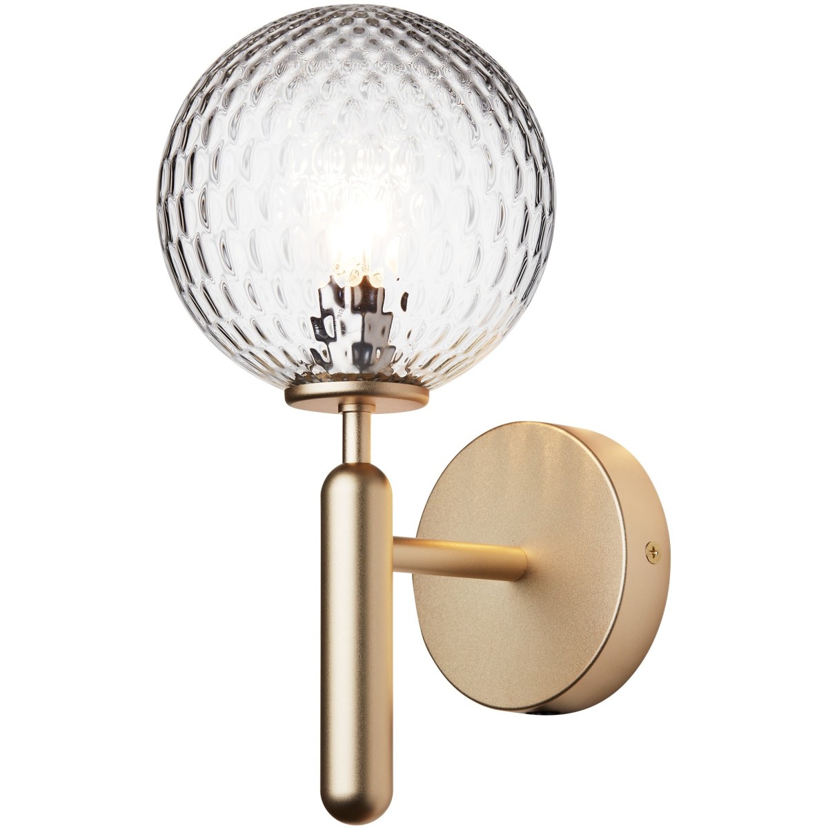 Nuura – Miira wall lamp brass and clear glass