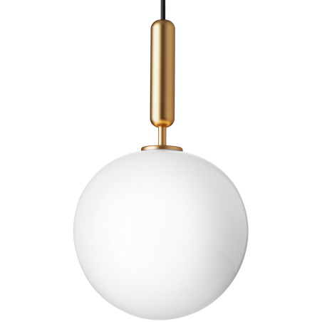 Nuura – Miira 1 Large pendant, brass and white opal glass