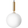 Nuura – Miira 1 Large pendant, brass and white opal glass