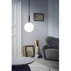 Nuura – Miira 1 Large pendant, rock grey and white opal glass