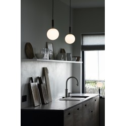 Nuura – Miira 1 Large pendant, rock grey and white opal glass