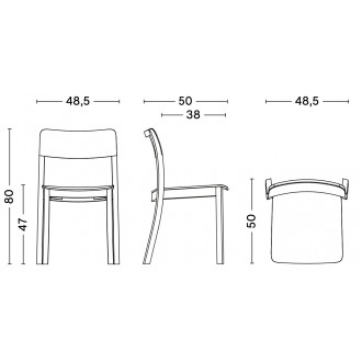 Pastis Chair (without armrest) - Pine green - OFFER - HAY