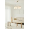 Nuura – Miira 6 Circular pendant, brass and white opal glass