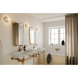 Nuura – Applique / Plafonnier Liila 1 Small, nordic gold et verre transparent