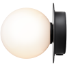 Nuura – Liila 1 Small wall / ceiling lamp, black and white opal glass