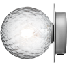 Nuura – Liila 1 Small wall / ceiling lamp, light silver and clear glass