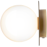 Nuura – Liila 1 Medium wall / ceiling lamp, nordic gold and white opal glass