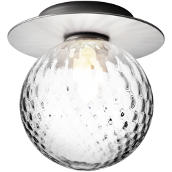 Nuura – Liila 1 Medium wall / ceiling lamp, light silver and clear glass