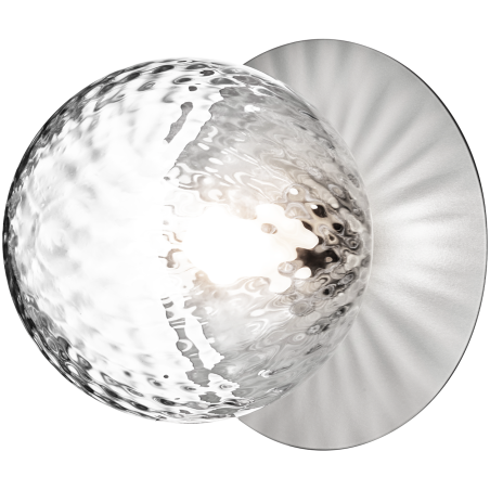 Nuura – Liila 1 Medium wall / ceiling lamp, light silver and clear glass