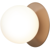 Nuura – Liila 1 Medium wall / ceiling lamp, dark bronze and white opal glass