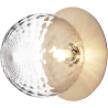 Nuura – Liila 1 Large wall / ceiling lamp, nordic gold and clear glass