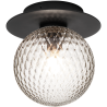 Nuura – Liila 1 Outdoor wall / ceiling lamp, black and clear glass