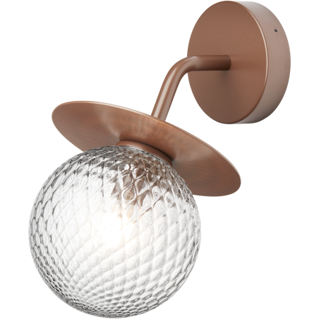 Nuura – Liila Outdoor wall lamp, dark bronze and clear glass