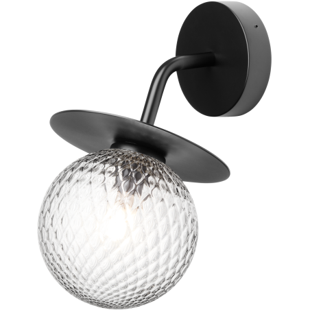 Nuura – Liila Outdoor wall lamp, black and clear glass