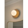 Nuura – Liila Muuse Small wall / ceiling lamp, nordic gold and white opal glass